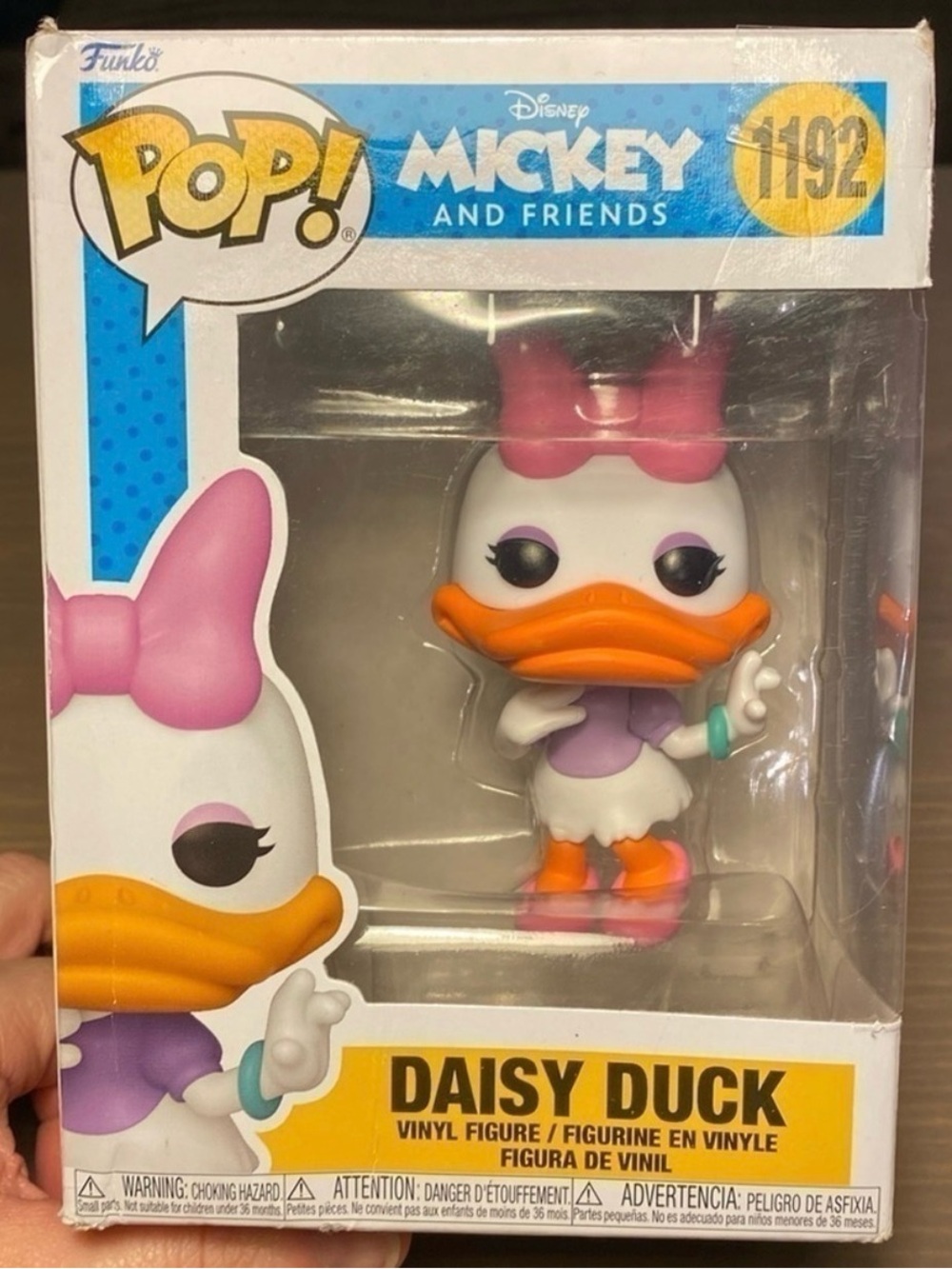 Funko Pop Disney Mickey & Friends Daisy Duck 1192 Vinyl Figure New Damaged Box